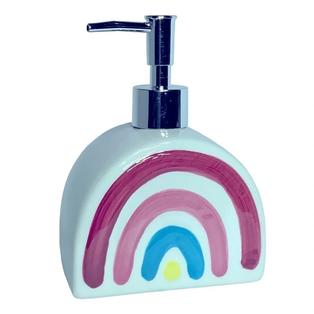 Matt & Maddie Rainbow Soap Dispenser Midnight Unicorn Ceramic Collection Any Age
